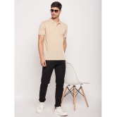 UBX - Beige Cotton Blend Regular Fit Mens Polo T Shirt ( Pack of 2 ) - None