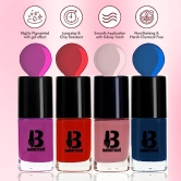 Banetion Matte finish Nail Paint Long Lasting Chip Resistant One coat smooth finish super vernish color