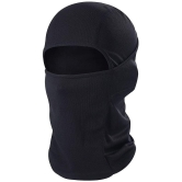 Fitmonkey - Black Cotton Anti Pollution Face Cover Balaclava Mask ( Pack of 1 )