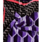 HOMETALES Mink Abstract Print Single Blanket ( 150 cm x 205 cm ) Pack of 1 - Purple - Purple