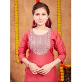 Aarika Red Silk Girls Kurta and Pant Set ( Pack of 1 ) - None