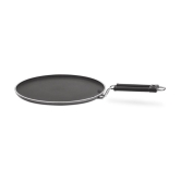 Milton Pro Cook Black Pearl Induction Non-Stick Flat Tawa, 27 cm, Grey