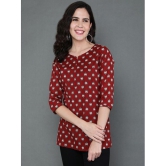 Antaran Maroon Viscose Womens Regular Top ( Pack of 1 ) - None