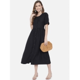 ALL WAYS YOU Polyester Black Empire Dress - Single - XL