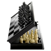 THRIFTKART  --  Magnetic Educational Chess Board Set with Folding Chess Board 2 Players Travel Toys for Kids and Adults - (BROWN)