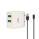 LA'FORTE Dual USB Wall Charger (Fast Charging) Power Adaptor with Micro USB Cable 2.1 A