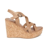 MARC LOIRE - Tan Women's Wedges Heels - 40 EU