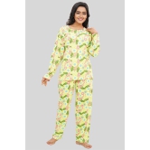 Women Full Sleeves Knit Cotton Pyjama Set-3XL