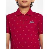 UNIBERRY - Red Cotton Blend Boys Polo T-Shirt ( Pack of 1 ) - None