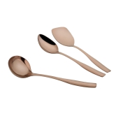 Combo 1 (Rose gold Serving Tool 3pcs & Olivia cutlery 12pcs)-set of 15 pcs