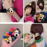 Cute Dog Elastic Hair Bands (multicolour)-Pack of 1