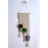 Macrame Planter Pot Holder Hanging, 3 Hangers