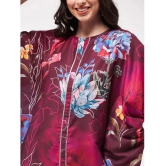 Pannkh - Wine Polyester Womens Kaftan Kurti ( Pack of 1 ) - None