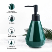 Kuber Industries Liquid Soap Dispenser  Handwash Soap Dispenser  Soap Dispenser for Wash Basin  Shampoo Dispenser Bottle  Bathroom Dispenser Bottle  ZX060GN  250 ml  Green-Kuber Industries Liquid