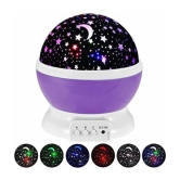 FLOZACK  Star Master Colorful LED 360 Degree Rotating Moon Light Projector Night - Multicolor Night Lamp ( Pack of 1 )