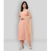 Janasya - Pink Straight Crepe Womens Stitched Salwar Suit ( Pack of 1 ) - None