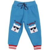 BOYS TRACK PANT  SOLID DEEP SEA BLUE - None