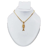 Jewar Mandi - Golden Pendant ( Pack of 1 ) - Golden