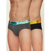 XYXX - Multicolor Modal Mens Briefs ( Pack of 2 ) - None