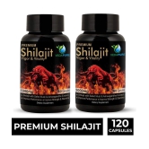 VEDAPURE Premium Shilajit/Shilajeet with, Ashwagandha Extract Helps in Stamina, Strength 1000mg (Pack of 2)