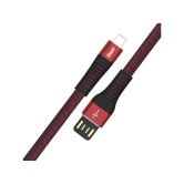 Foxin FLAT Premium USB To Type-C 1.2 MT Charge & Sync Cable With Revmaroon And Black