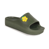 Aadi Olive Womens Slide Flip Flop - None