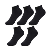 Creature Black Casual Ankle Length Socks Pack of 5 - Black