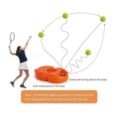 HORSE FIT Tennis Trainer Rebound Ball with String Solo Tennis Trainer Set Self Tennis Practice Ball with String Cricket Trainer Rebound Ball with Rope Fill Sand or Water (Multicolor) - One S