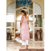 Ruffled Shoulder Striped Kurta Set