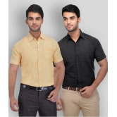 DESHBANDHU DBK - Multicolor Cotton Regular Fit Mens Formal Shirt (Pack of 2) - None