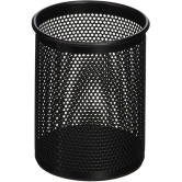 SHB Black : Easypag 1 Pcs 3.5 inch Round Mesh Cup Desk Pen Pencil Holder , Black