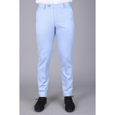 MANCREW - Blue Viscose Slim - Fit Men's Formal Pants ( Pack of 1 ) - None