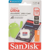 Sandisk SDSQUA4 128GB Class10 MemoryCard (Red)