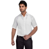 KLOSET By RIAG 100% Cotton Regular Fit Solids Half Sleeves Men's Casual Shirt - White ( Pack of 1 ) - None