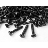 INDRICO Black Four Head Screws for Fixing Wood, Plywood, Pasterboards, (100, 1.5 Inches)