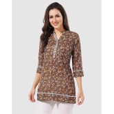 Meher Impex - Brown Cotton Womens Tunic ( Pack of 1 ) - None