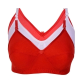 Kiran Enterprises Cotton Minimizer Bra - Red - None