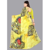 Anand Sarees - Yellow Georgette Saree With Blouse Piece ( Pack of 1 ) - Yellow