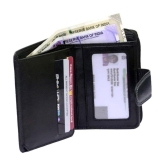 Tough Women Casual Black Genuine Leather Wallet - Regular Size (11 Card Slots) - Black