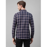 UrbanMark Cotton Blend Slim Fit Checks Full Sleeves Mens Casual Shirt - Navy ( Pack of 1 ) - None