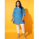 AUSTIVO Cotton Printed Straight Womens Kurti - Multicoloured ( Pack of 1 ) - None