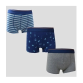 Ariel - Multicolor Cotton Boys Trunks ( Pack of 3 ) - None