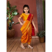 Aarika - Yellow Silk Girls Saree ( Pack of 1 ) - None