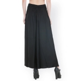 Women Black Flared Solid Palazzos