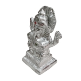 Silver-plated idol of Lord Ganesha