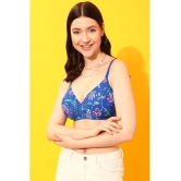 Clovia Blue Nylon Heavily Padded Womens T-Shirt Bra ( Pack of 1 ) - None