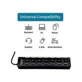 UGPro 7 port USB Hub High-Speed Splitter with Separate On / Off Switch