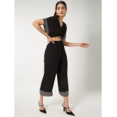 Zima Leto - Black Rayon Regular Fit Womens Jumpsuit ( Pack of 1 ) - None