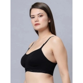 IN CARE LINGERIE Black Cotton Non Padded Womens T-Shirt Bra ( Pack of 1 ) - None