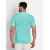 Zeffit - Sea Green Cotton Blend Regular Fit Mens T-Shirt ( Pack of 1 ) - None